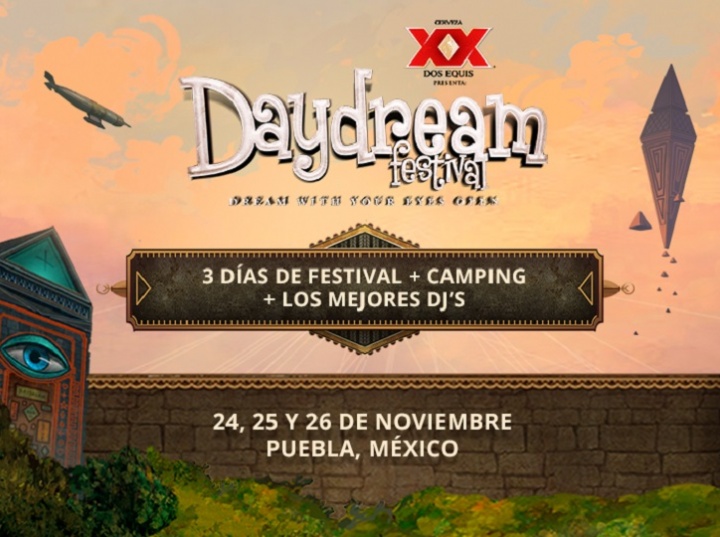 Daydream Festival llega por segundo año consecutivo al Centro Cívico Cultural, en Puebla, México, este 24, 25 y 26 de Noviembre