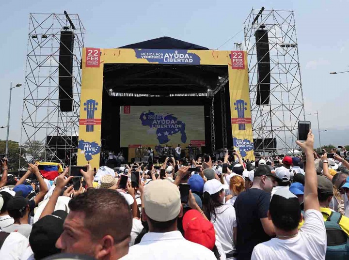 Cortan transmisión del concierto AidLive en todo Venezuela. Foto: EFE